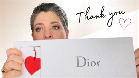 dior gold welcome gift.